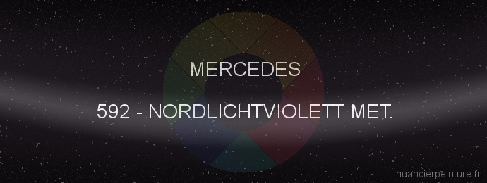 Peinture Mercedes 592 Nordlichtviolett Met.