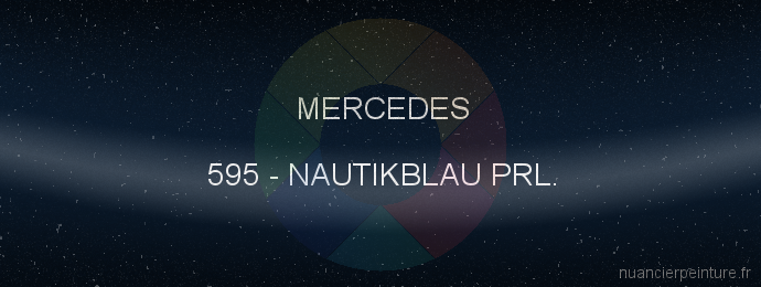 Peinture Mercedes 595 Nautikblau Prl.