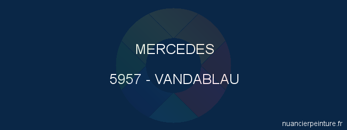 Peinture Mercedes 5957 Vandablau