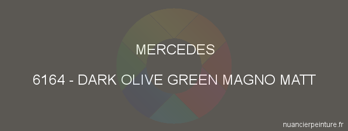 Peinture Mercedes 6164 Dark Olive Green Magno Matt