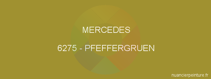 Peinture Mercedes 6275 Pfeffergruen