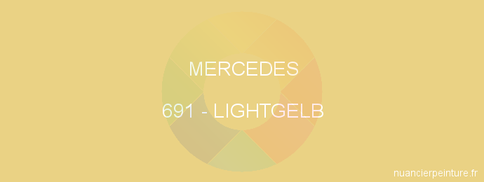 Peinture Mercedes 691 Lightgelb