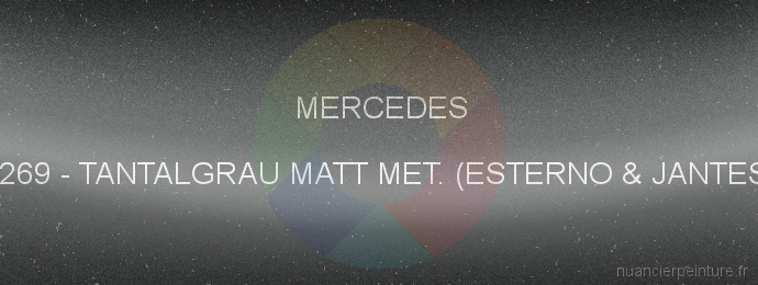 Peinture Mercedes 7269 Tantalgrau Matt Met. (esterno & Jantes)