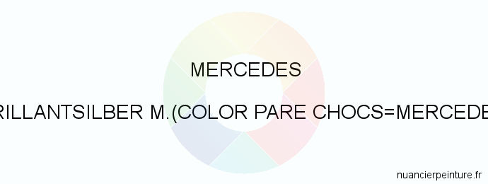 Peinture Mercedes 744 Brillantsilber M.(color Pare Chocs=mercedes 181/9