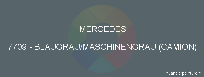 Peinture Mercedes 7709 Blaugrau/maschinengrau (camion)