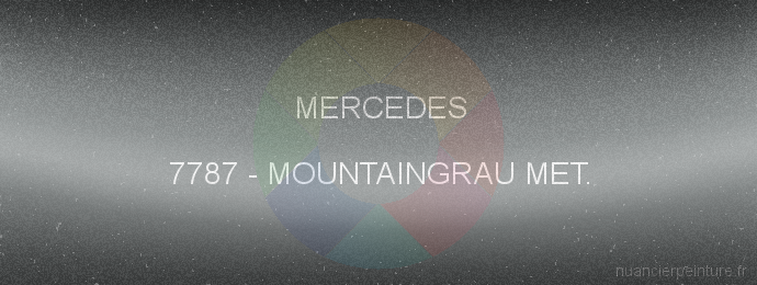 Peinture Mercedes 7787 Mountaingrau Met.