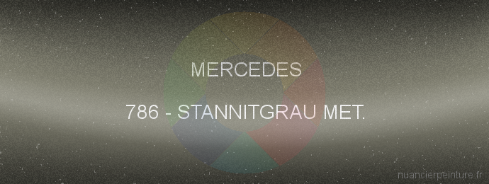 Peinture Mercedes 786 Stannitgrau Met.