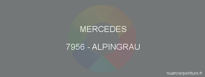 Peinture Mercedes 7956 Alpingrau
