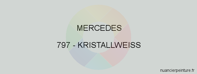 Peinture Mercedes 797 Kristallweiss