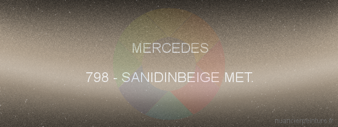 Peinture Mercedes 798 Sanidinbeige Met.