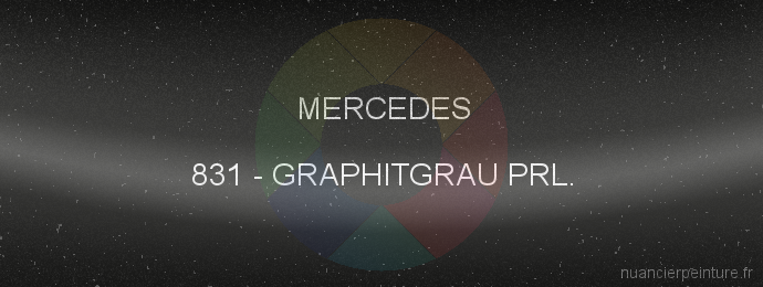 Peinture Mercedes 831 Graphitgrau Prl.