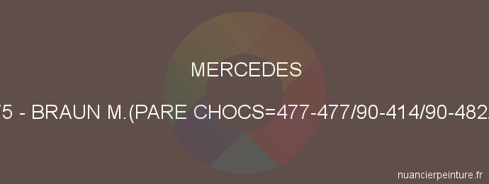 Peinture Mercedes 8475 Braun M.(pare Chocs=477-477/90-414/90-482/90)