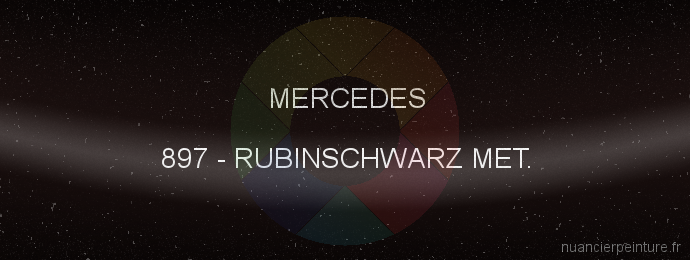 Peinture Mercedes 897 Rubinschwarz Met.