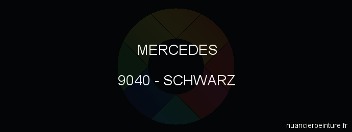 Peinture Mercedes 9040 Schwarz