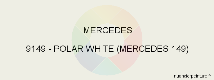Peinture Mercedes 9149 Polar White (mercedes 149)
