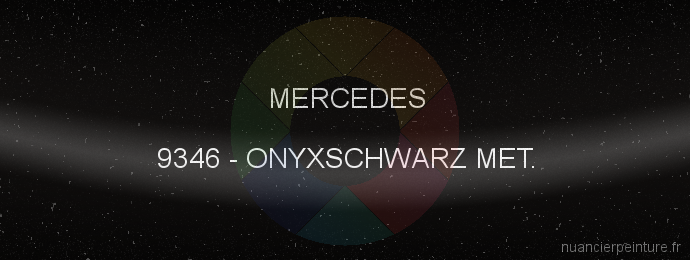 Peinture Mercedes 9346 Onyxschwarz Met.
