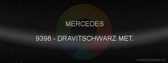 Peinture Mercedes 9398 Dravitschwarz Met.