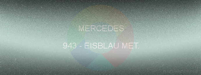 Peinture Mercedes 943 Eisblau Met.