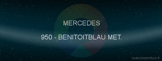 Peinture Mercedes 950 Benitoitblau Met.