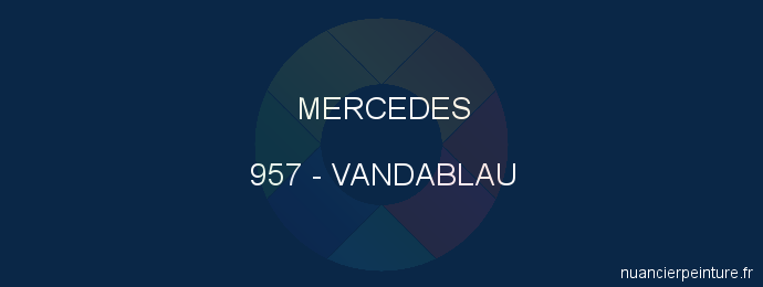 Peinture Mercedes 957 Vandablau