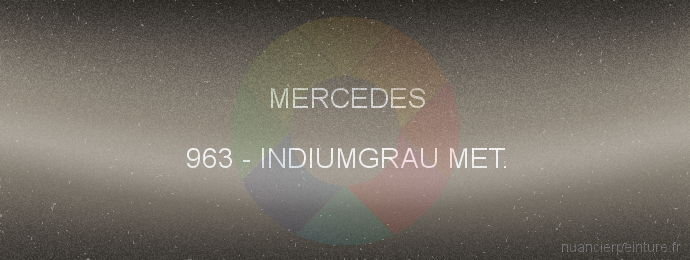 Peinture Mercedes 963 Indiumgrau Met.