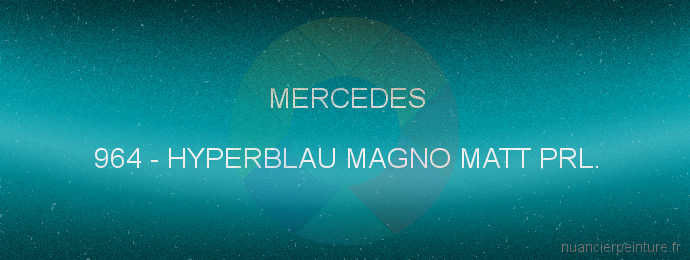Peinture Mercedes 964 Hyperblau Magno Matt Prl.