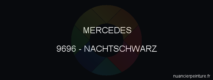 Peinture Mercedes 9696 Nachtschwarz