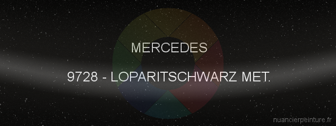 Peinture Mercedes 9728 Loparitschwarz Met.