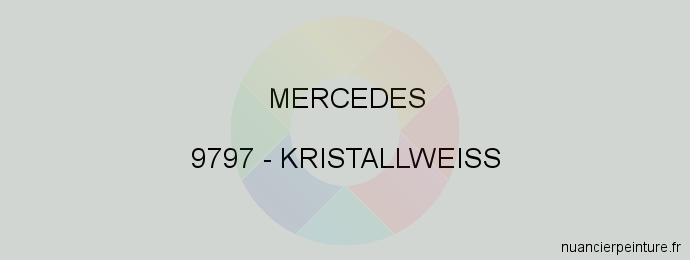 Peinture Mercedes 9797 Kristallweiss