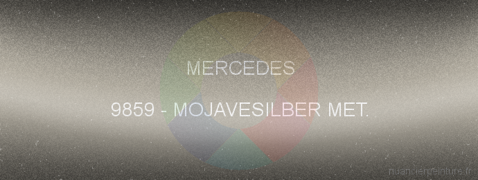 Peinture Mercedes 9859 Mojavesilber Met.