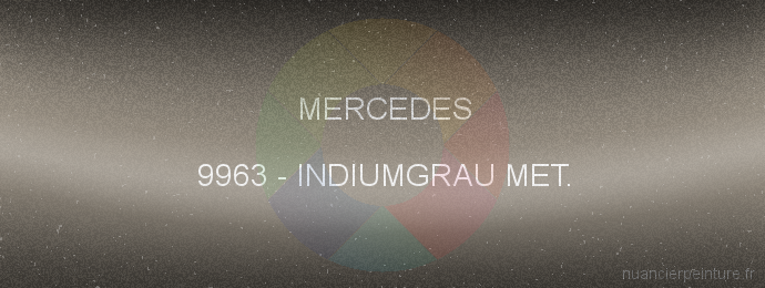 Peinture Mercedes 9963 Indiumgrau Met.