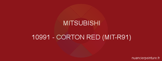 Peinture Mitsubishi 10991 Corton Red (mit-r91)