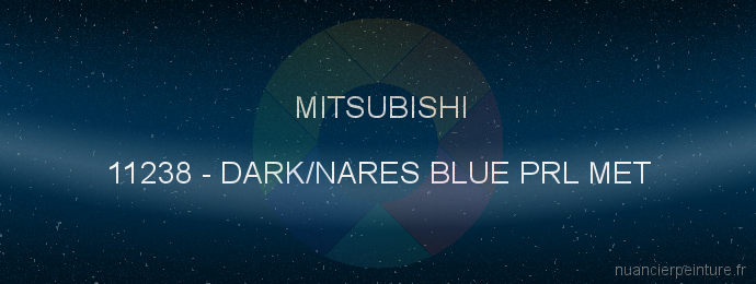 Peinture Mitsubishi 11238 Dark/nares Blue Prl Met