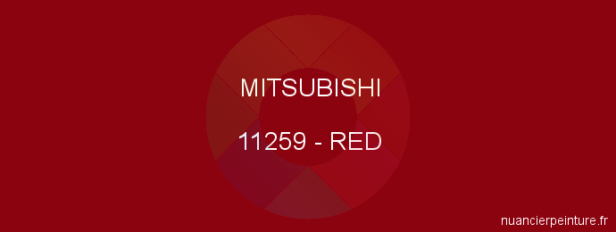 Peinture Mitsubishi 11259 Red