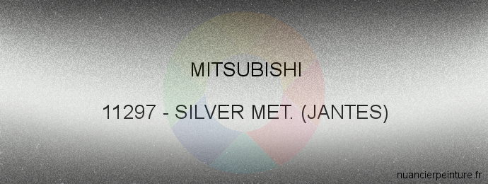 Peinture Mitsubishi 11297 Silver Met. (jantes)