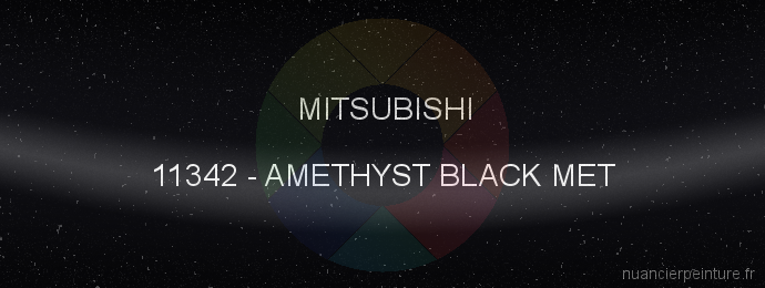 Peinture Mitsubishi 11342 Amethyst Black Met