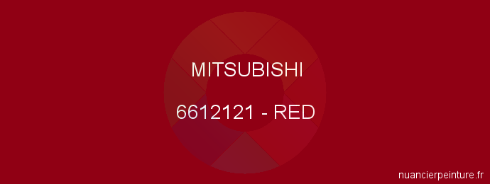 Peinture Mitsubishi 6612121 Red