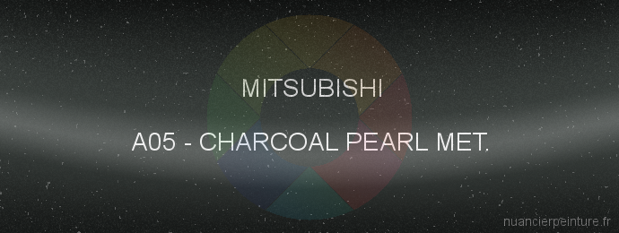 Peinture Mitsubishi A05 Charcoal Pearl Met.