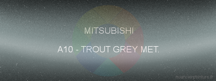 Peinture Mitsubishi A10 Trout Grey Met.