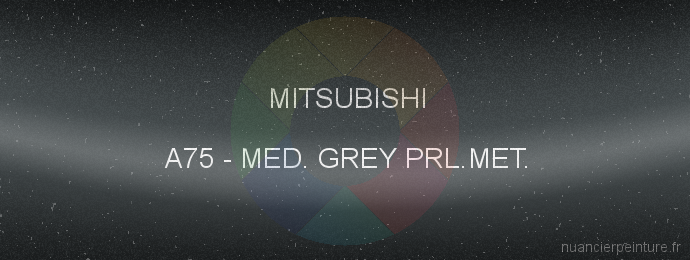 Peinture Mitsubishi A75 Med. Grey Prl.met.