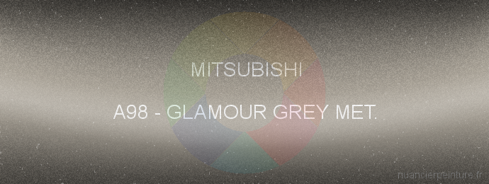 Peinture Mitsubishi A98 Glamour Grey Met.