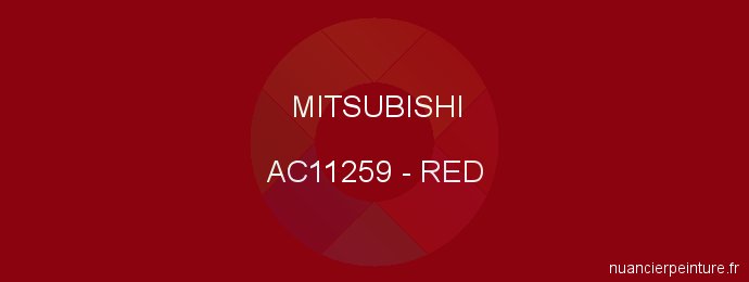 Peinture Mitsubishi AC11259 Red