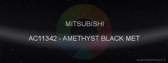 Peinture Mitsubishi AC11342 Amethyst Black Met