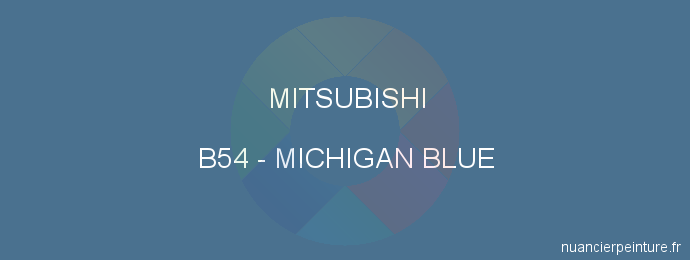 Peinture Mitsubishi B54 Michigan Blue