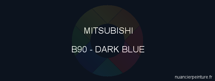 Peinture Mitsubishi B90 Dark Blue