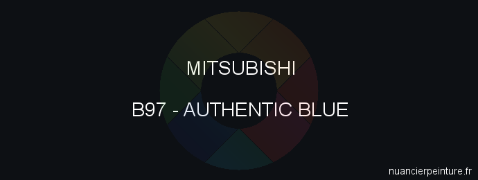 Peinture Mitsubishi B97 Authentic Blue