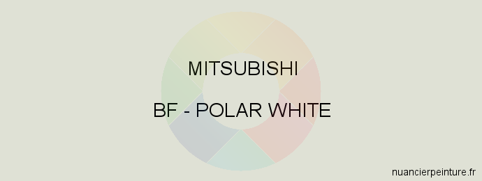 Peinture Mitsubishi BF Polar White