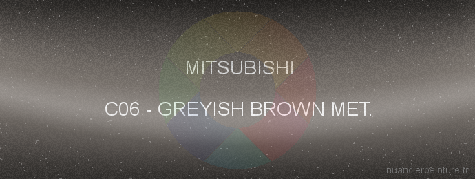 Peinture Mitsubishi C06 Greyish Brown Met.