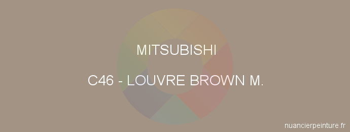 Peinture Mitsubishi C46 Louvre Brown M.