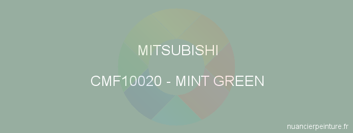 Peinture Mitsubishi CMF10020 Mint Green